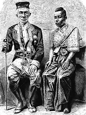 King Mongkut of Siam and his Queen